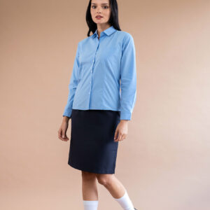 Blusa camisera celeste