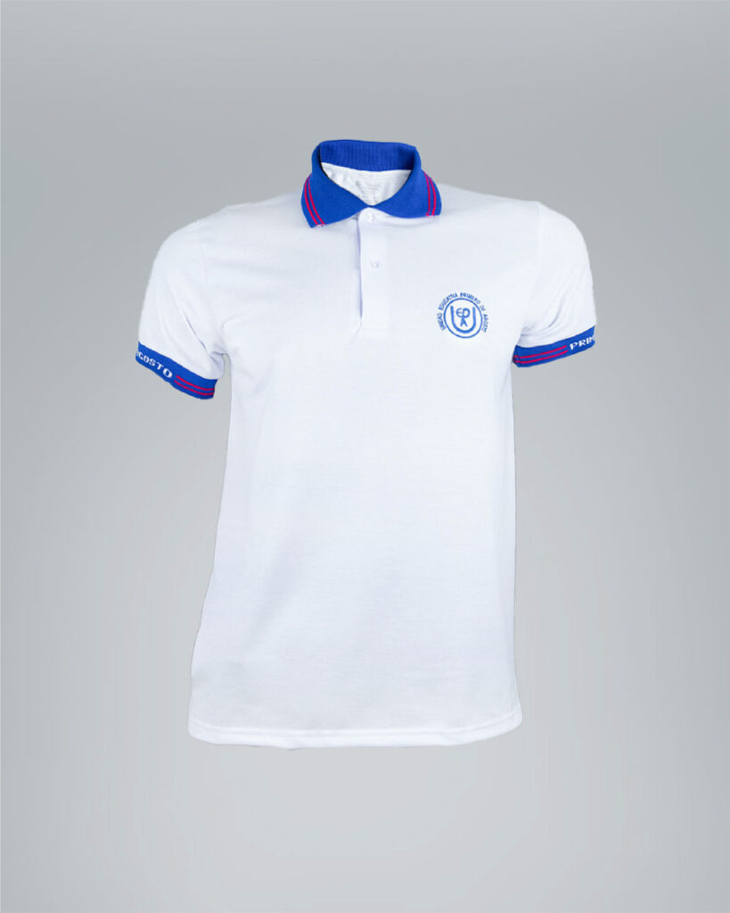 camiseta polo escolar cuello y puño tejido